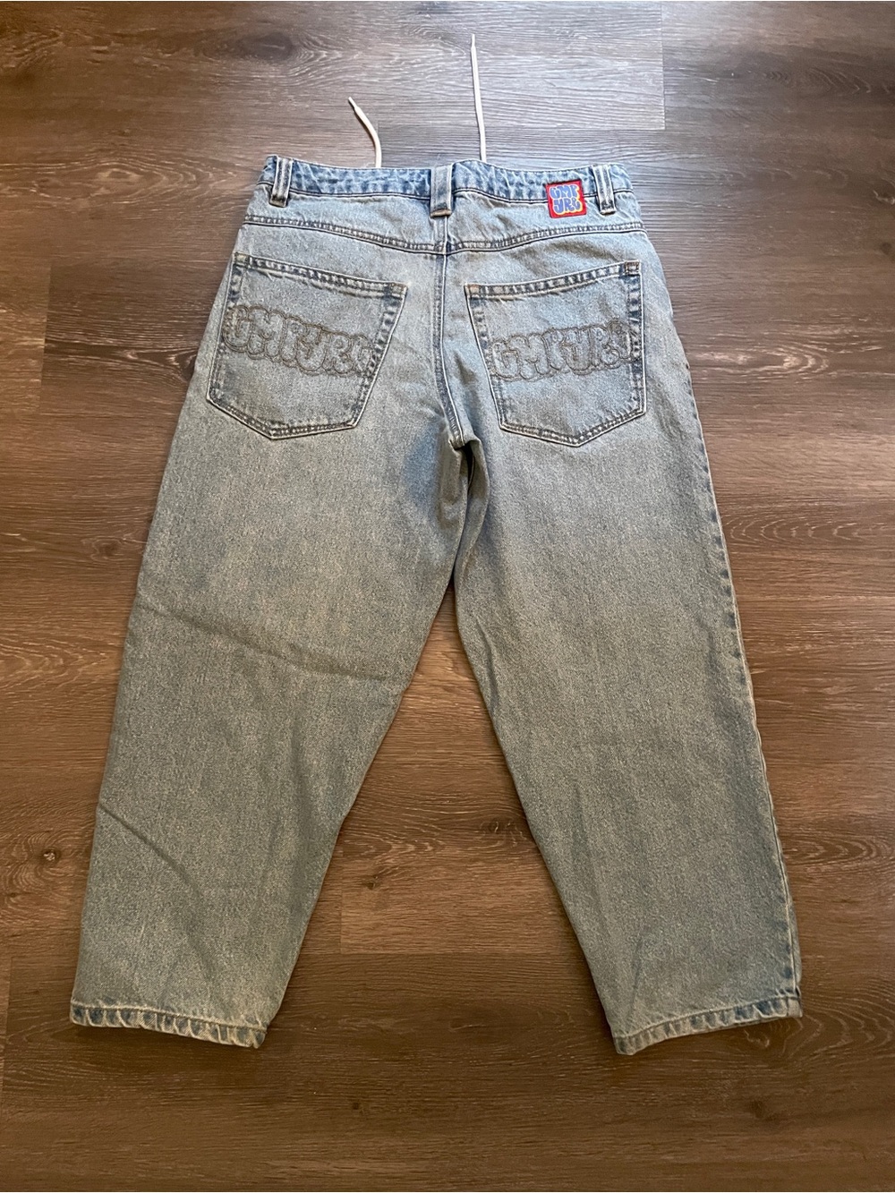 Empyre Light Blue Relaxed Jeans with Embroidered Back Pocket